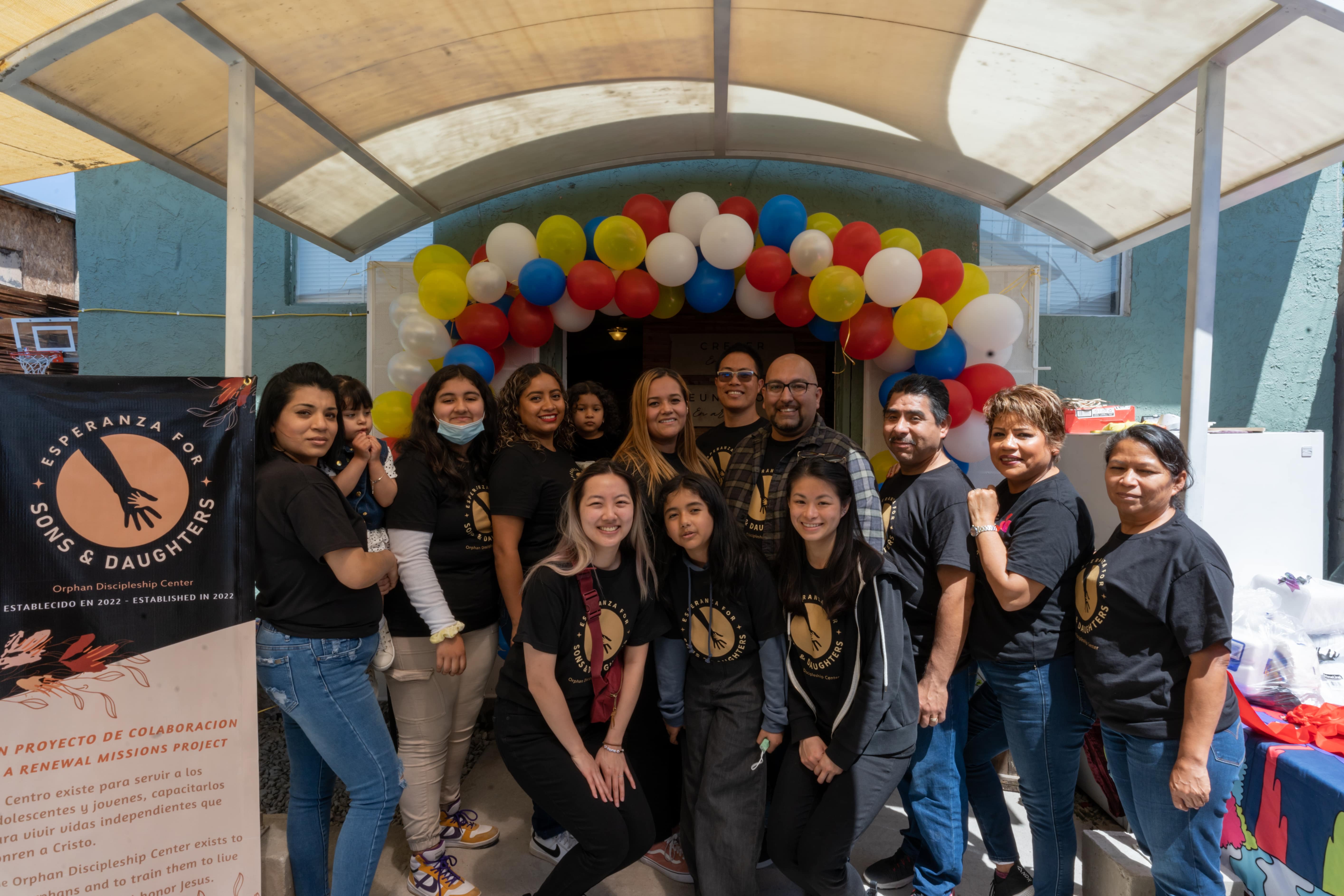 Renewal Missions team at Esperanza for Sons and Daughters Orphan Discipleship Center opening
